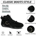thumbnail image 2 of Men's Outdoor Casual Boots Lightweight Warm Fleece-lined Thickened Waterproof Sneakers Fashion for Walking Non-Slip Shoes Black 9.5 US, 2 of 7