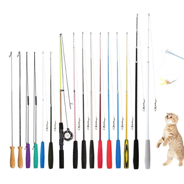 Juguetes para gatos, dos palos divertidos para gatos, conjunto de tres palos divertidos para gatos, juguetes divertidos para mascotas con palos para gatos