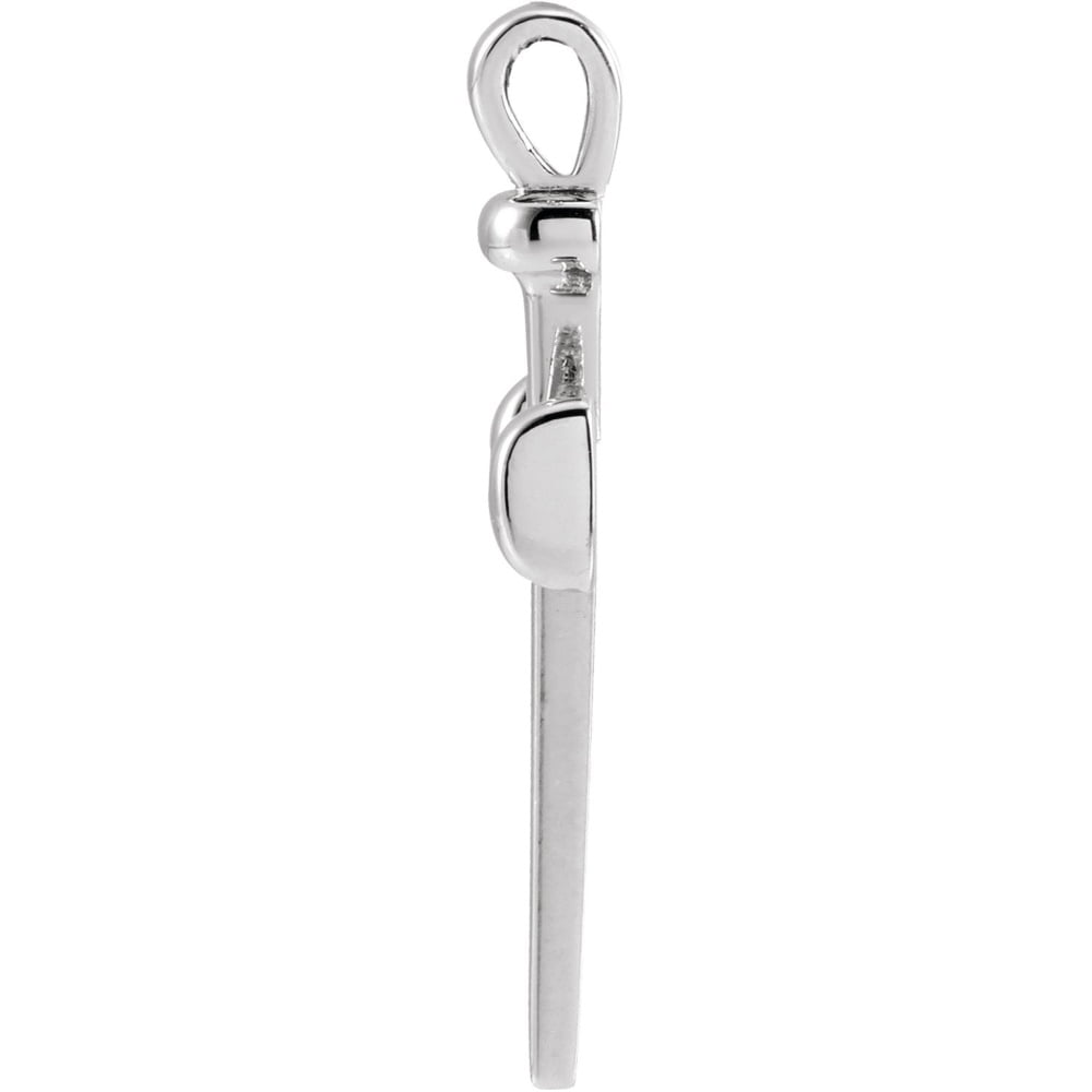 Auriga Fine Jewelry Mother's Day Gift 925 Sterling Silver 28x14.71 mm Nail Cross Pendant for Women