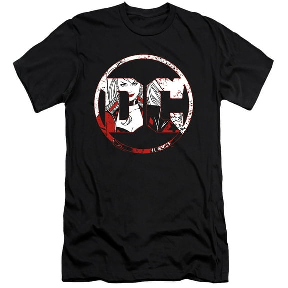 Batman Dc Logo Harley-Hbo S/S Adult 30/1 T-Shirt Black