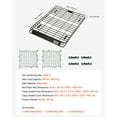 thumbnail image 4 of VEVOR Roof Rack Basket, 64 x 50 x 4.1 in, Universal Rooftop Cargo Carrier with Two 35.4 x 39.4 in Cargo Net,150 lbs Max Car Top Luggage Holder, 4.1 in Fence, Anti-Rust Alloy Steel, for SUV Truck Car, 4 of 9