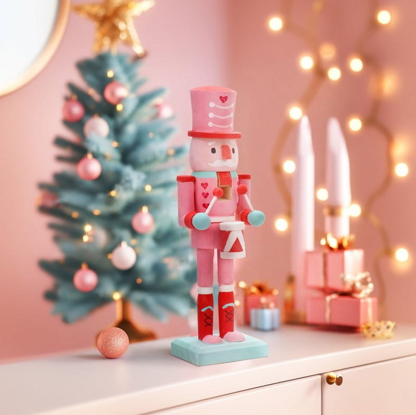 Holiday Time Make Your Own Nutcracker Craft Kit, 2.76 x 9.84 x 2.56 Inch, Wooden Decoration, Unisex, Christmas