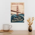 thumbnail image 3 of Vintage Inspirational Motivational Retro Tourism Wall Art Golden Gate Bridge Travel Poster Decor for Office Home Living Room Canvas Poster, 3 of 8