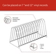 thumbnail image 4 of Vinyl Record Display Rack Reading Rack Home Storage Desktop Storage CD Storage Record Rack 10 Slots, 4 of 8