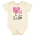 thumbnail image 3 of Inktastic I Love My Grandma Two Hugging Hearts Boys or Girls Baby Bodysuit, 3 of 5