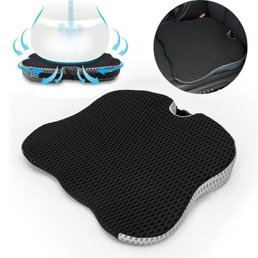 FAMKIT Car Seat Cushion, Memory Foam Seat Cushion Automobile Wedge Pad Pillow for Car Truck Home Office Chair Wheelchairs Support Tailbone Pain Relief