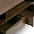 thumbnail image 4 of Harper Solid Hardwood 60 Inch Wide Mid-Century Modern Tv Media Stand In Walnut Brown For Tvs Up To 65 Inches, 4 of 6