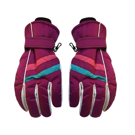 

SUWHWEA Ski Gloves Winter Adult Ladies Ski Gloves Cold-proof Waterproof Non-slip Warm Gloves On Clearance