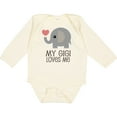 thumbnail image 3 of Inktastic My Gigi Loves Me Grandchild Boys or Girls Long Sleeve Baby Bodysuit, 3 of 5