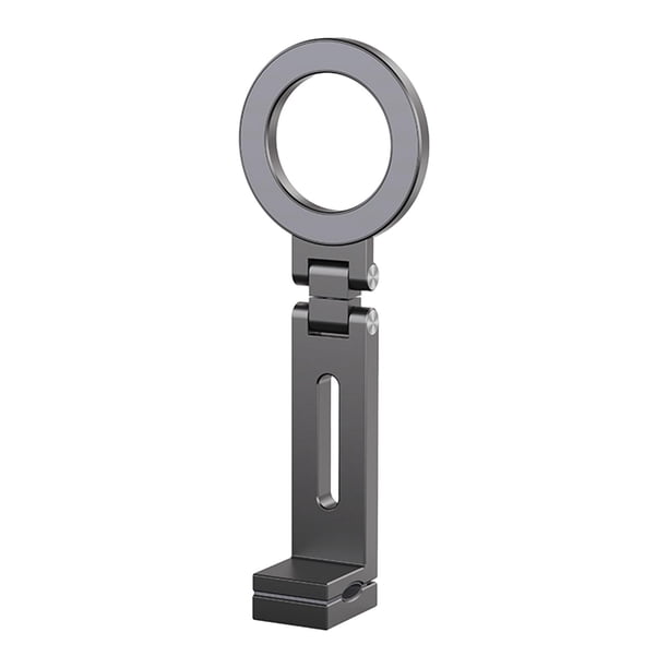 Soporte magnético para teléfono de escritorio, artículos esenciales de viaje, soporte plegable para teléfono de escritorio gris