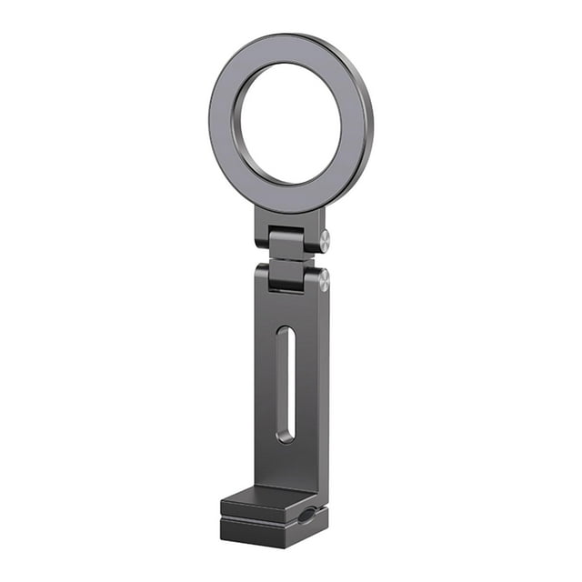 Milaget Desktop Phone Holder 360 Degree Rotation Metal Foldable Phone Mount gray