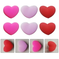 GOOHOCHY Heart Shape Silicone Dampener Tennis Racket 6Pcs 1.2X1.2in