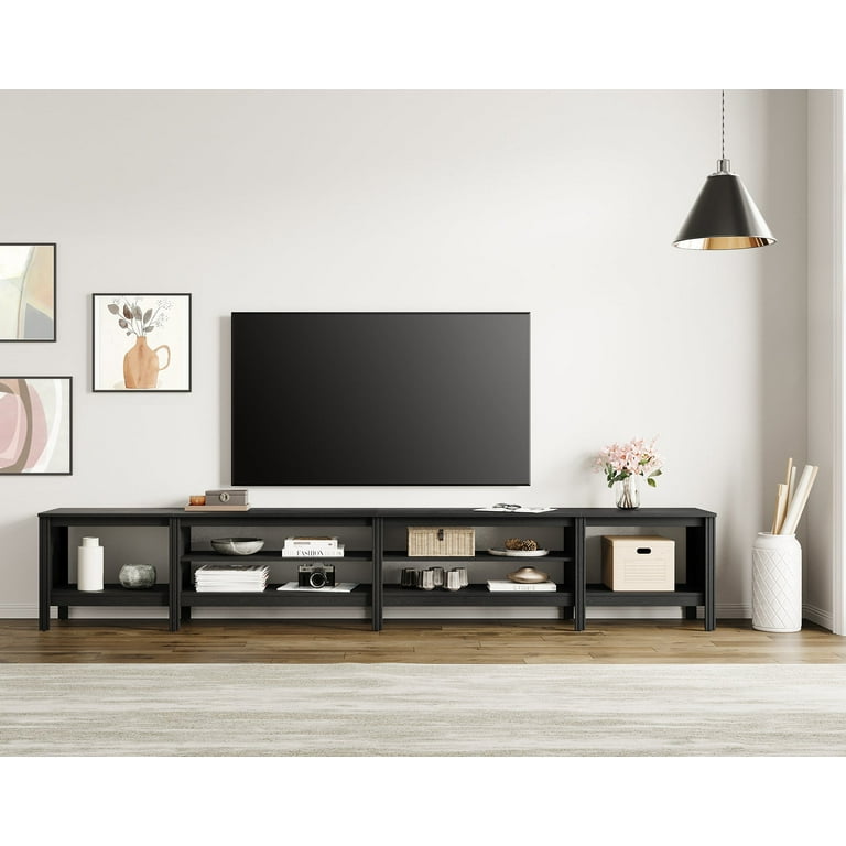FITUEYES 118 Inch Wood TV Stand for 85-100 Inch TVs Media Console