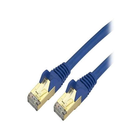 UPC: 0065030871372 | StarTech C6ASPAT30BL StarTech.com Cat6a Shielded Patch Cable – 30 ft – Blue – Snagless RJ45 Cable – Ethernet Cord – Cat 6a Cable – 30ft