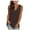 Coffee, variant on Patlollav Womens T-Shirt Fashion Solid Vest Loose Sleeveless V-Neck Pullover Tops