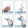 thumbnail image 3 of Limpiador de dientes con irrigador dental recargable con 4 puntas, 300 ml, 3 of 5