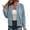 18# Blue, variant on Womens Waffle Knit Bomber Jacket Full Zip Long Sleeve Casual Outerwear Rib Cuff Fall Spring Jacket S