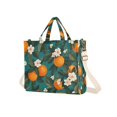 thumbnail image 7 of FORMRS Womens Corduroy Tote Bag Crossbody Shoulder Handbag with Pocket, Orange Leaves, 7 of 7