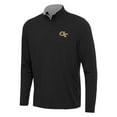 thumbnail image 2 of Men's Antigua  Black Georgia Tech Yellow Jackets Content Quarter-Zip Pullover Top, 2 of 3