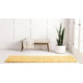 thumbnail image 2 of Unique Loom 3146068 2 ft. 7 in. x 10 ft. Davos Shag Runner Rug, Sunglow, 2 of 2