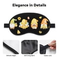 thumbnail image 3 of Salouo Bee Happy Sunflower Gnomes Print Sleep Mask Eye Cover, 1-Pack Eye Masks Washable Sleeping Eyeshade Block Sleep Shade Cover Light Reduces Puffy Eyes Traveling Gifts, 3 of 7