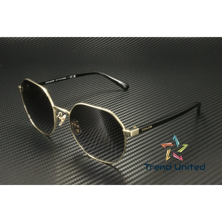 COACH HC7147 90058G Ch556 Shiny Light Gold Grey Grad 56 mm