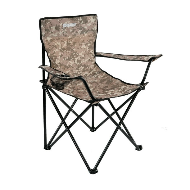 Silla Camping y Playa Plegable Portatil Duralife Gris Arena