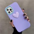 thumbnail image 1 of Compatible Para Redmi Note 12 Pro Plus Turbo Speed 12S 11 4G 5G Funda De Teléfono De Silicona Líquida Suave Sensación De La Piel Cubierta Trasera 3D Corazón De Amor Casos 3 En 1 Carcasa De Parachoques, 1 of 4