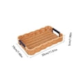 thumbnail image 3 of Yonrjhukm Wicker Serving Tray with Handles, Decorative Imitation Woven Storage Basket for Kitchen, Dining, and Living Room, Multi-Purpose Functional Tray for Fruits and Snacks, 3 of 6
