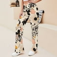 thumbnail image 3 of Leopard Print for Women Casual Lightweight Straight Leg Pants Comfy Women's Trousers, 3 of 8