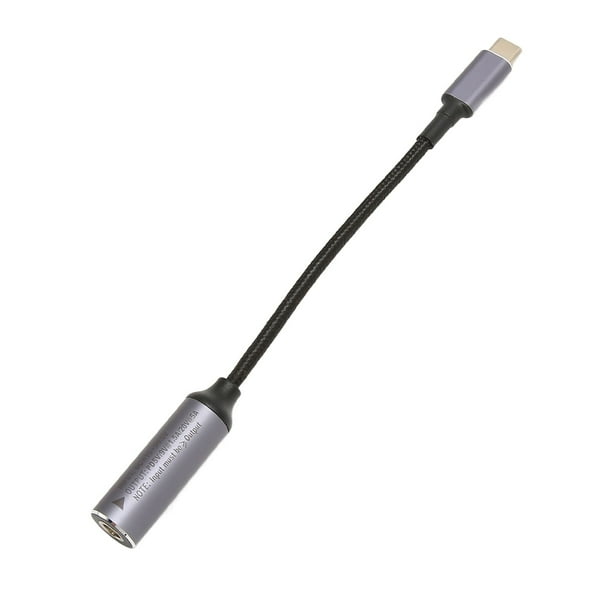 Cable USB C A CC De 5,5 Mm, Identificación Automática Cable De CC A Tipo C Entrada Hembra Portátil De Luz De 5,5 X 2,5 Mm Para Tableta, Teléfono Y PC