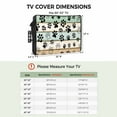 thumbnail image 3 of Outdoor TV Cover 48 to 50 Inches, Vintage Farmhouse Dog Paws Wood Grain Country Style Waterproof and Weatherproof TV Cover with Remote Control Pocket, Flat Screen TV Cover Protector for Outside TV, 3 of 6