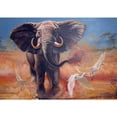 thumbnail image 2 of Cuadros Decorativos Elefante 5D DIY Diamond Painting Kits Resina Ronda completa Likrtyny embutido en tela, 2 of 9