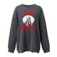 thumbnail image 2 of Sudadera navideña de gran tamaño para mujer, jersey con estampado de Papá Noel navideño, Top tipo jersey, 2 of 3
