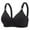 Black, variant on Womens Seamless Bra No Underwire Buttery Soft Wireless Sports Gym Support Comfort Padded Underwear