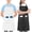 Black & White, variant on Utopia Kitchen 2 Pack Bib Apron, Adjustable with 2 Pockets, Water and Oil Resistant, Cooking Kitchen Chef Apron for Women Men, Red