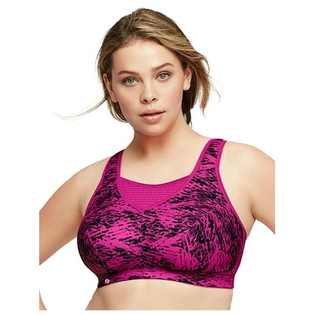 

Glamorise Full Figure Plus Size No-Bounce Camisole Elite Sports Bra Wirefree #1067
