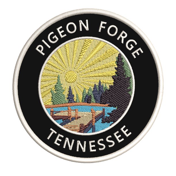Lake Dock Pigeon Tennessee 3.5" Embroidered Patch IronOn or