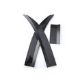 thumbnail image 5 of Universal Car Spoiler, Adjustable Rear Trunk Spoiler Lip Roof Tail Wing Accessories, Carbon Fiber, 5 of 5