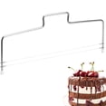 thumbnail image 1 of Coupe-Gâteau en Acier Inoxydable Double Ligne - Résistant à la Rouille et Durable, 1 of 7