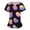 A010-Purple, variant on Scrub Tops for Women Easter Print Scrubs Nursing Uniforms Stretchy V Neck Holiday Blouse Tee