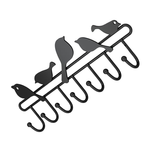 Wall Mounted Coat Rack Birds On Tree Branch Hanger Wall Hooks Key Hat Coat Clothes Towel Robe Hooks Wall for Kitchen Bedroom
