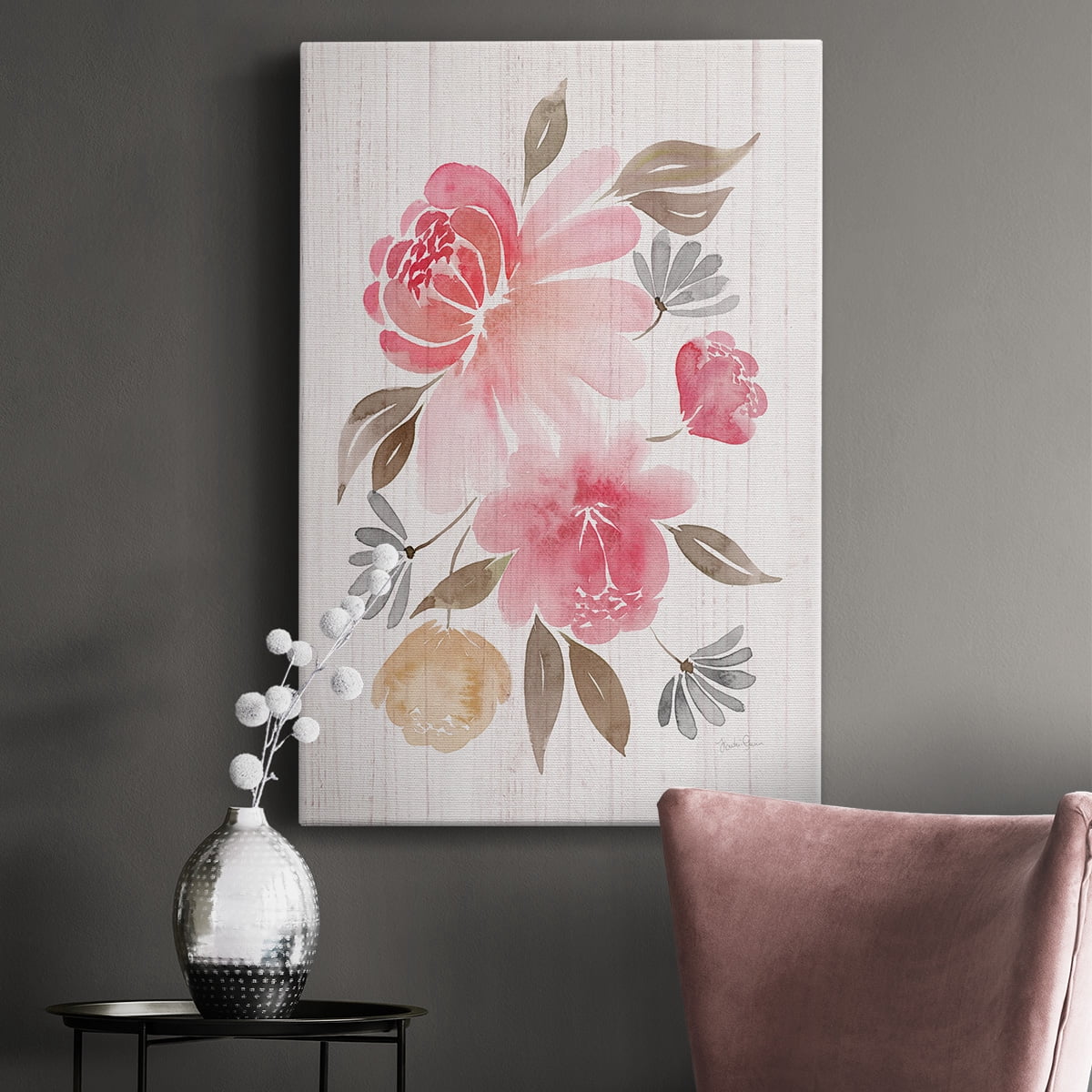 Loose Peonies II Premium Gallery Wrapped Canvas - Ready to Hang
