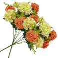 thumbnail image 3 of Ramo de flores artificiales hogar hotel tela de seda decoración floral fiesta de boda flor falsa, rosa coral 2 piezas tholdsy ZHF0579-04, 3 of 6