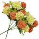 thumbnail image 3 of Ramo de flores artificiales hogar hotel tela de seda decoración floral fiesta de boda flor falsa, rosa coral 2 piezas Noticed ZHF0579-04, 3 of 6