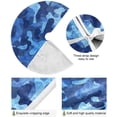 thumbnail image 2 of GZHJMY Navy Camouflage Christmas Tree Skirt 36" Christmas Decorations Indoor Outdoor Tree Skir for Home Holiday Party Decorations Gift, 2 of 5