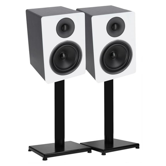 Pair Rockville APM6W 6.5" 350 Watt USB Studio Monitor Speakers Black 29" Stands