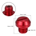 thumbnail image 4 of Unique Bargains Universal M10 Motorcycle Mirror Hole Plugs Screws Mirrors Caps Lock Offs Cover Caps Negative Red, 4 of 7