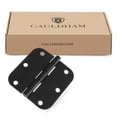 thumbnail image 6 of Cauldham (24 Pack) Heavy-Duty 3-1/2" Interior Door Hinges with 5/8" Radius Corners - Black, 6 of 7