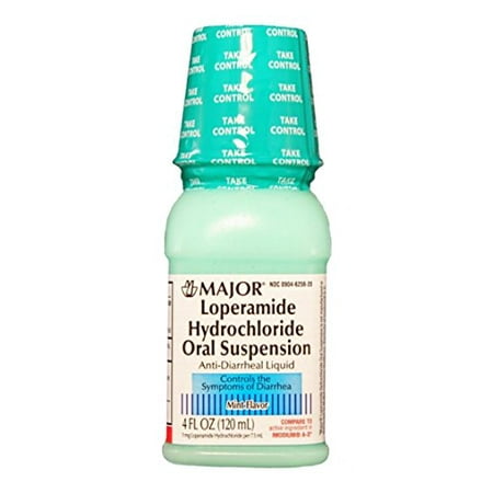 Paquet de 2 Major lopéramide suspension orale Hydrochloride antidiarrhéiques 4 Oz Chaque
